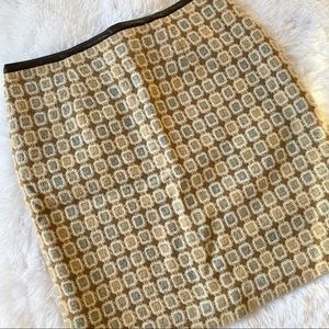 I.E Geometric Wool Skirt